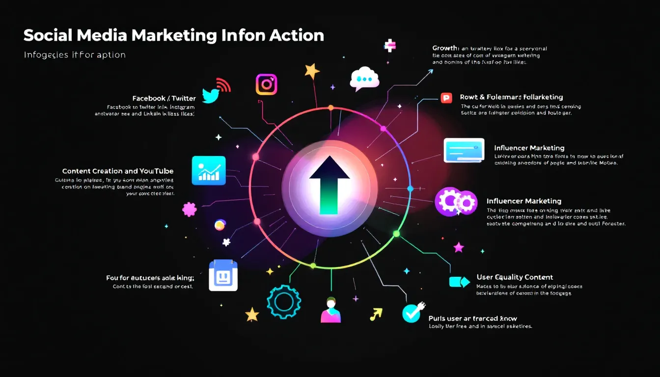 An overview of social media marketing strategies in action.