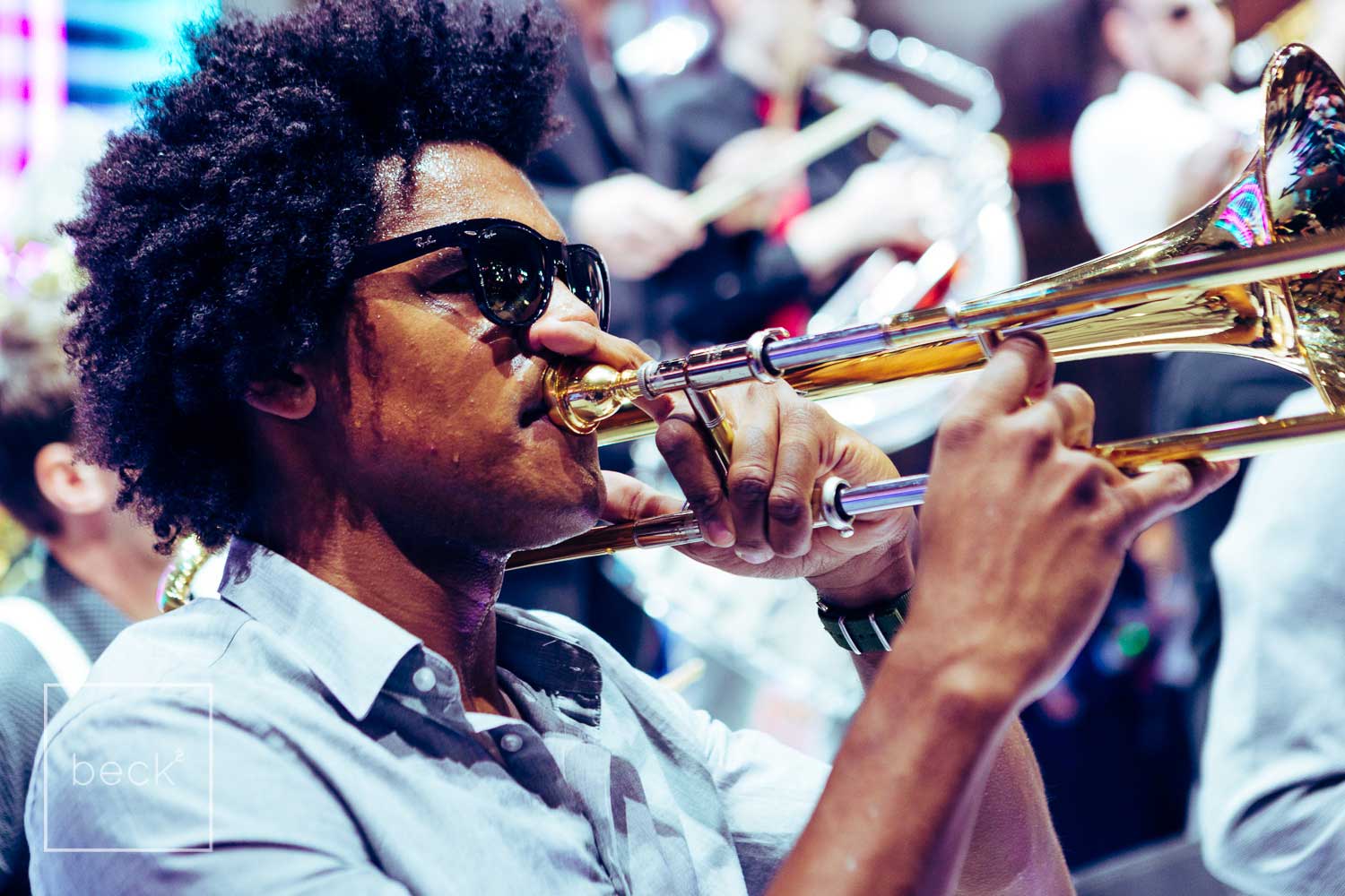 Brass Band "The Buddy Horn Brass Sensation" als Walking Act oder Show Act