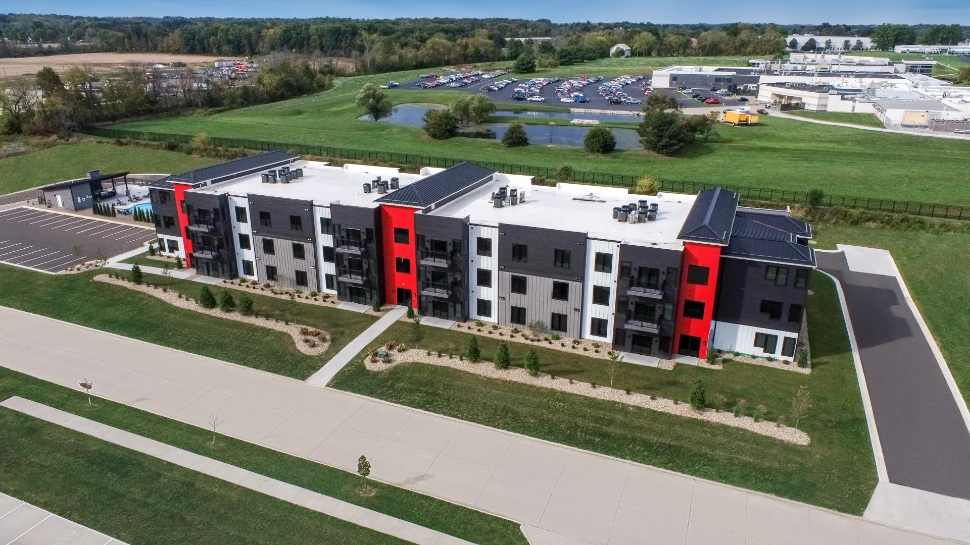 Latitude 40 Flats Ashland OH metal roofing