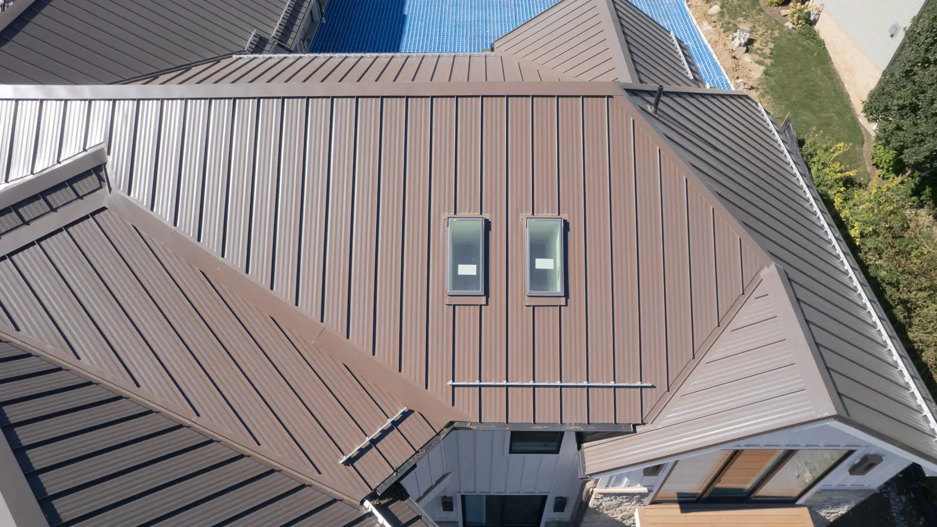 sun roof windows in metal roof