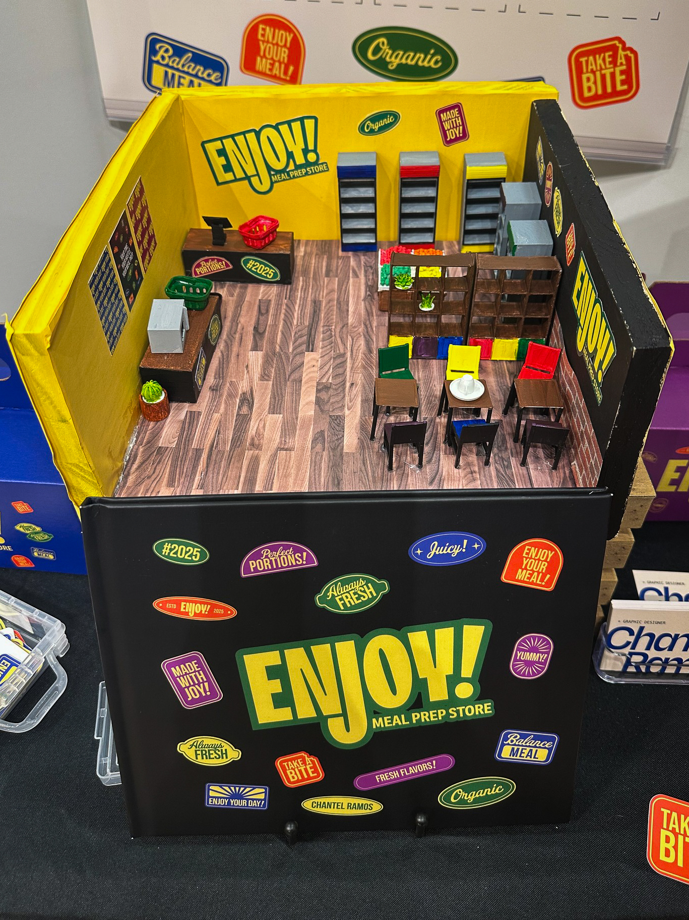 3D print model of meal prep store