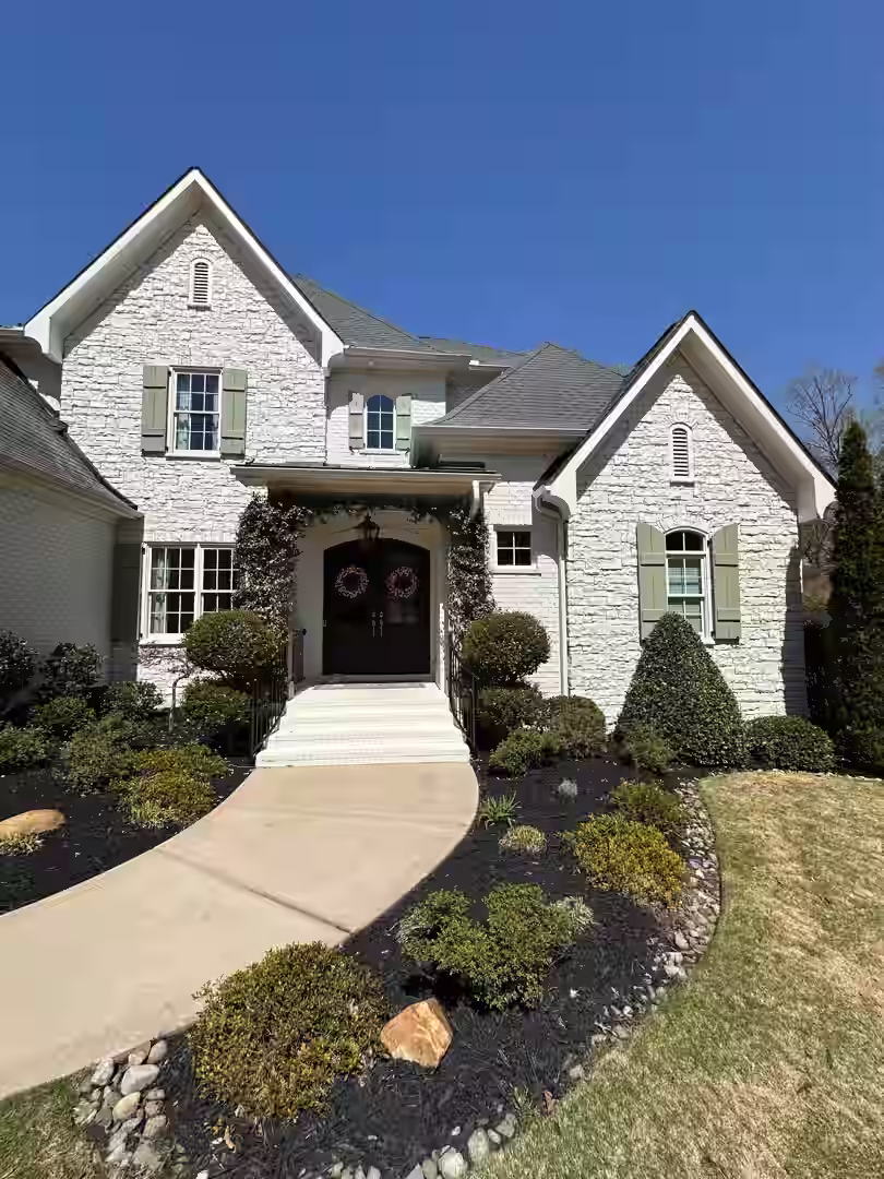 beautifully painted modern home exterior in a Charlotte neighborhood - house painters in charlotte nc