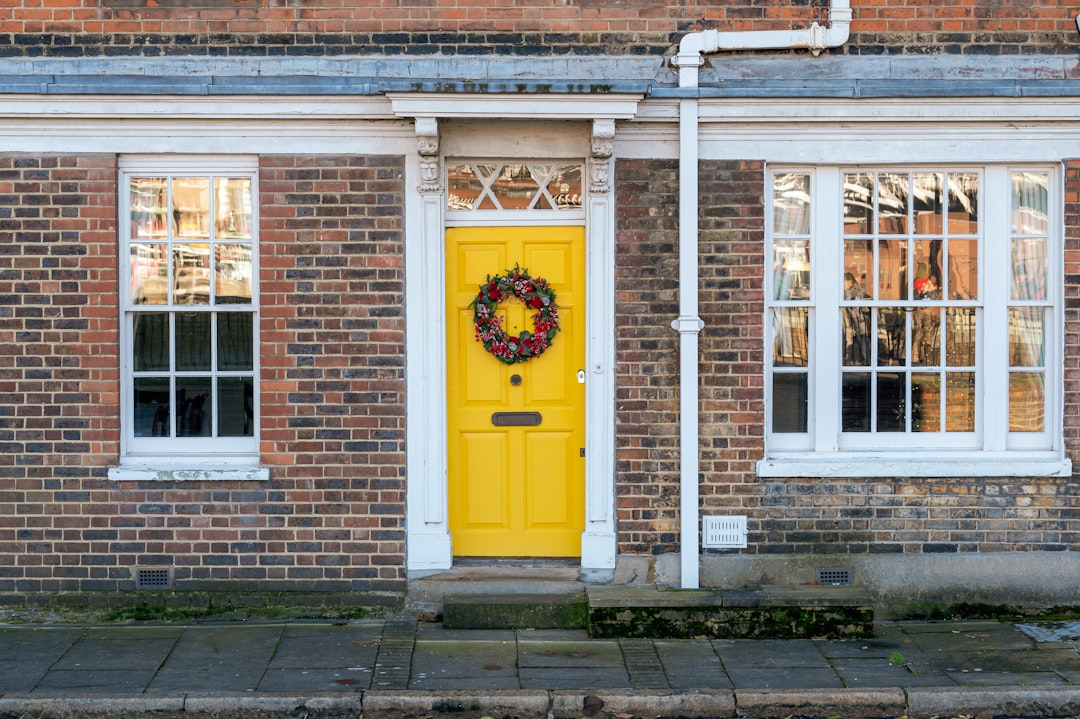 Professionally painted exterior door - Exterior door painting