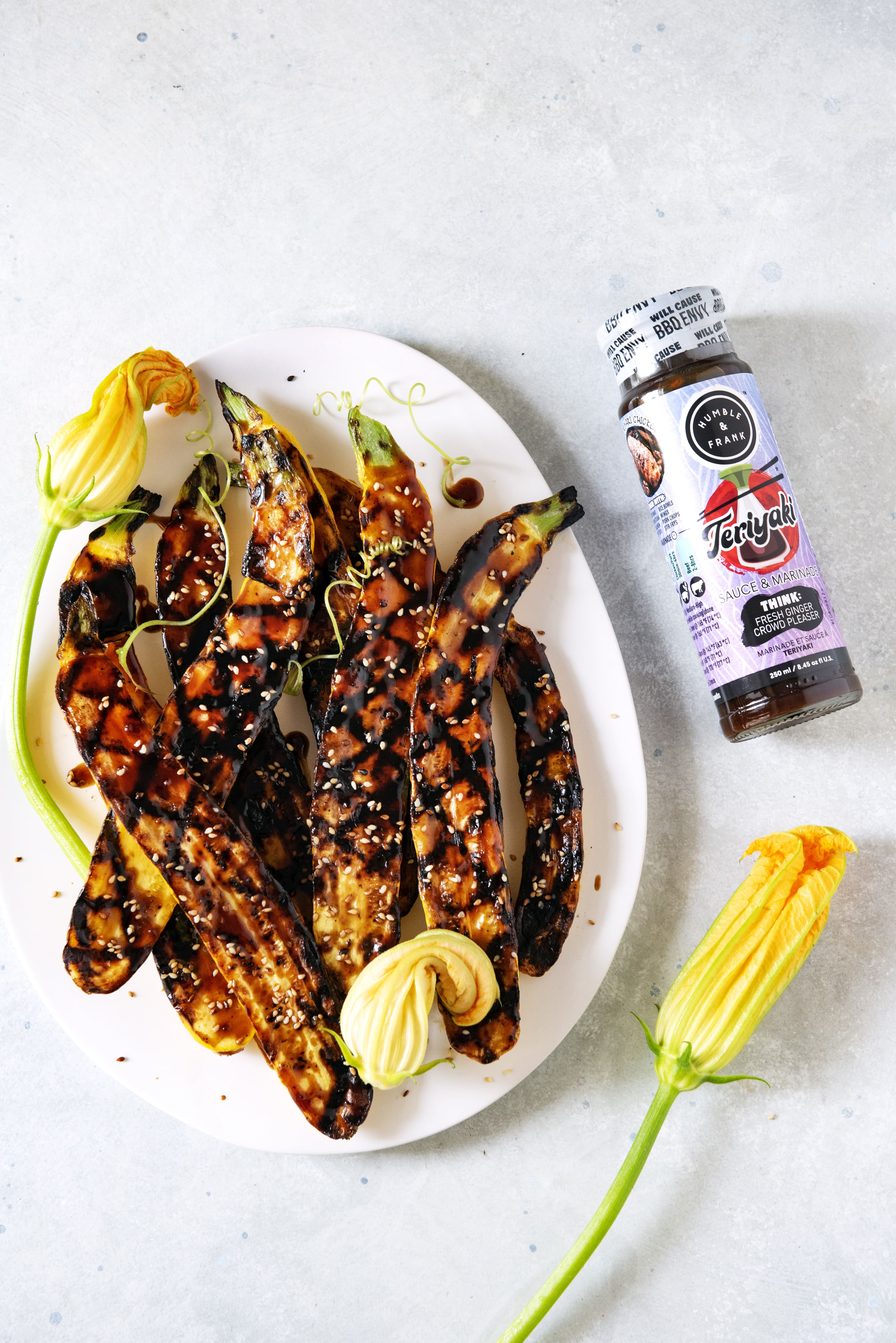 TERIYAKI GRILLED SUMMER SQUASH