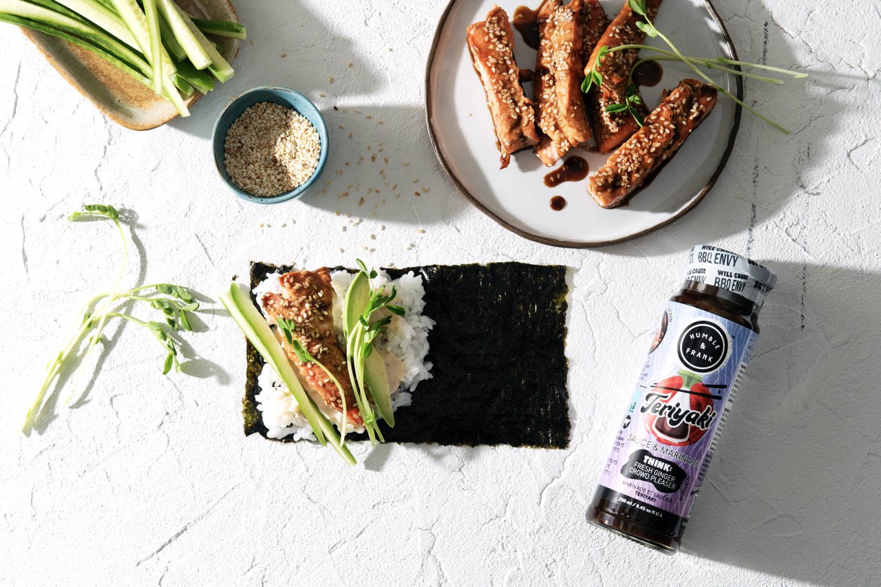 Teriyaki Salmon Hand Rolls