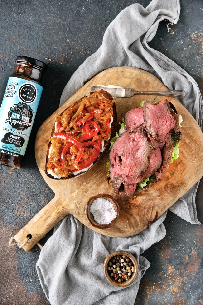 Peppercorn Steak Sandwiches