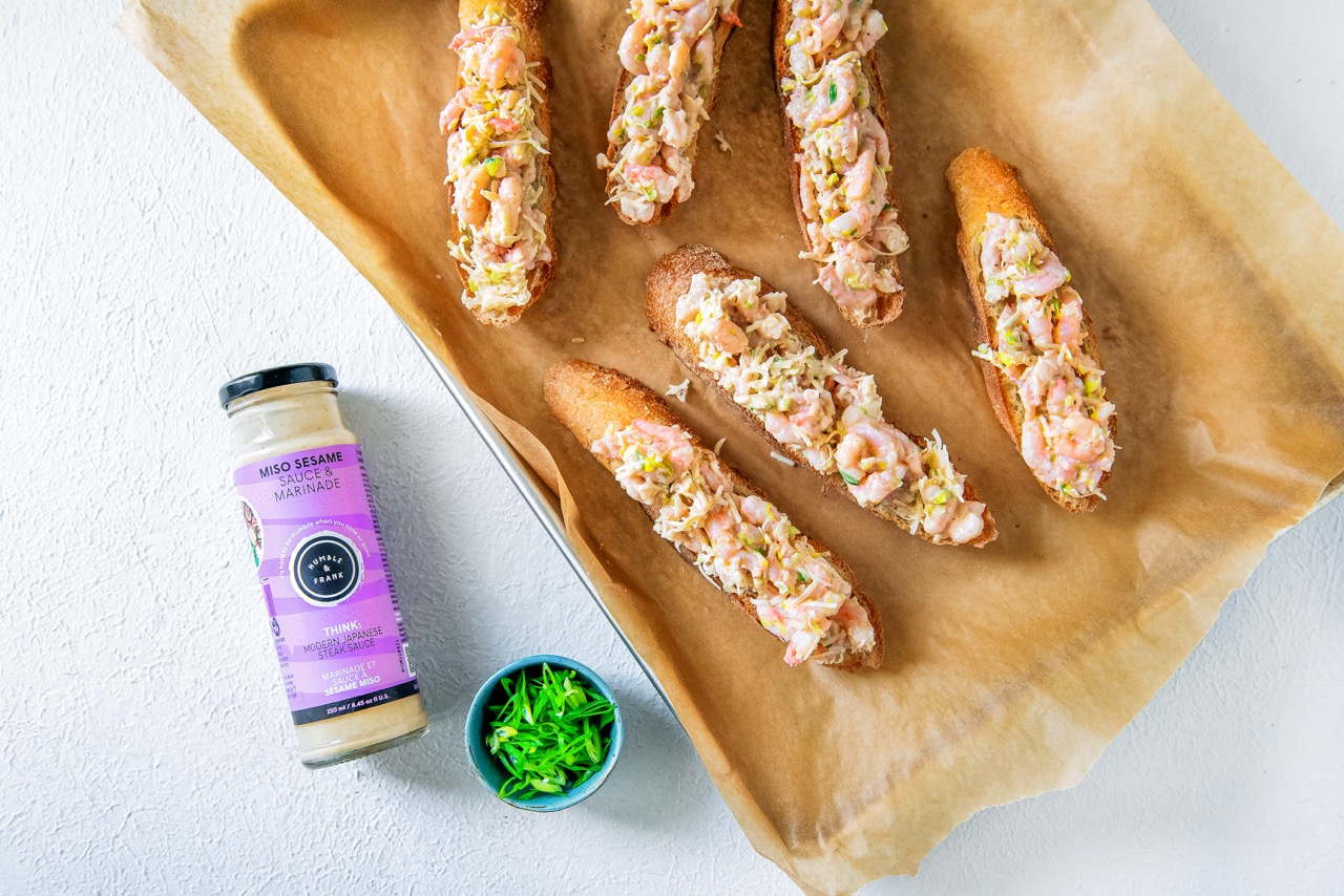 Miso Sesame Shrimp Toast