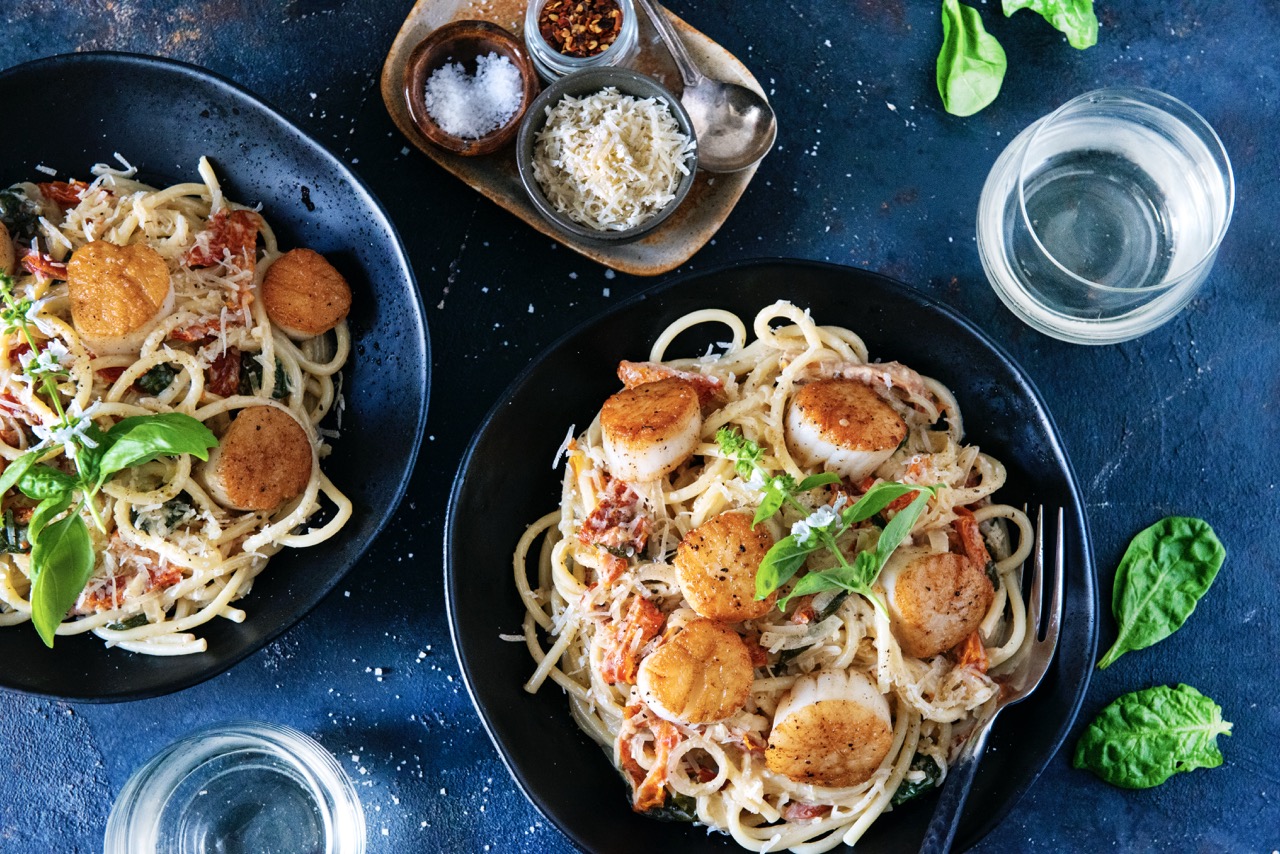 Lemon Butter Scallop Pasta