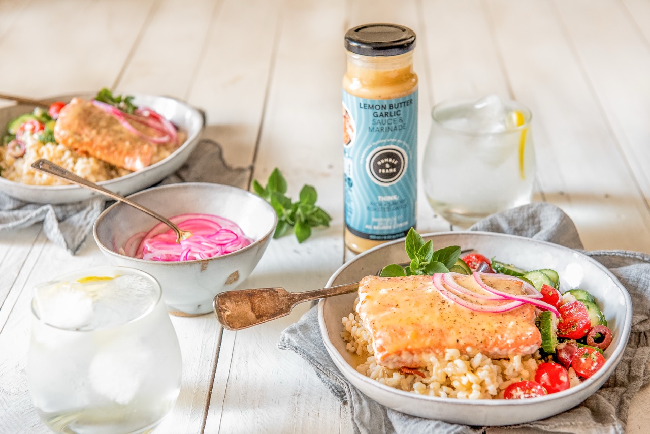 Greek Salmon Bowls