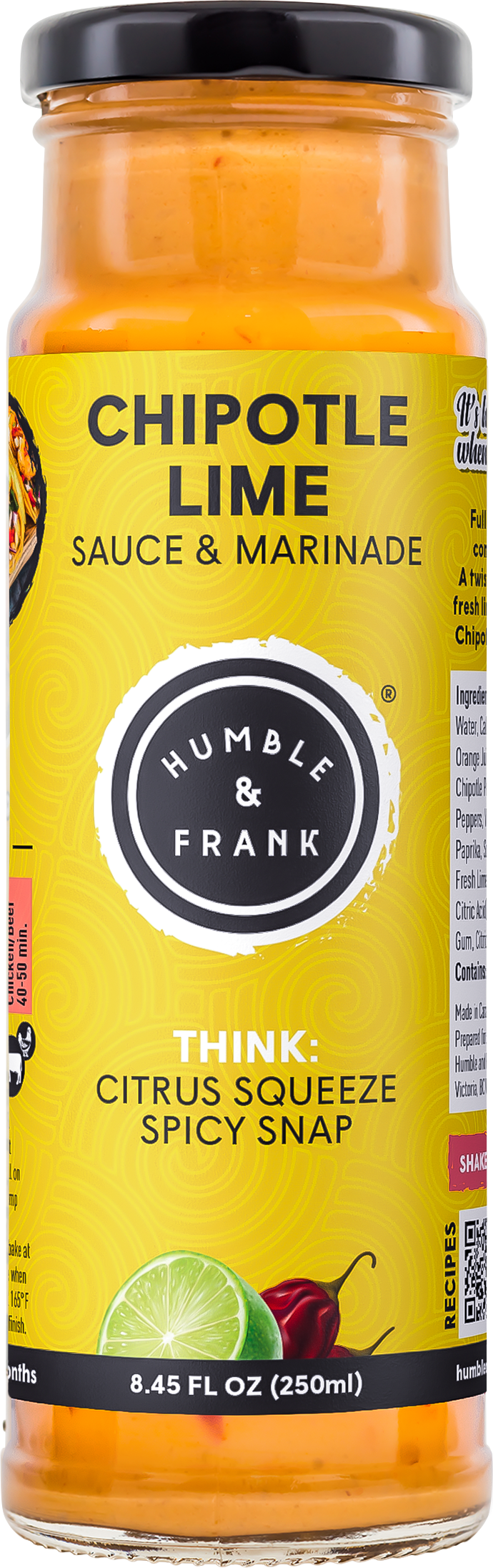 Humble & Frank Chipotle Lime Sauce, US label