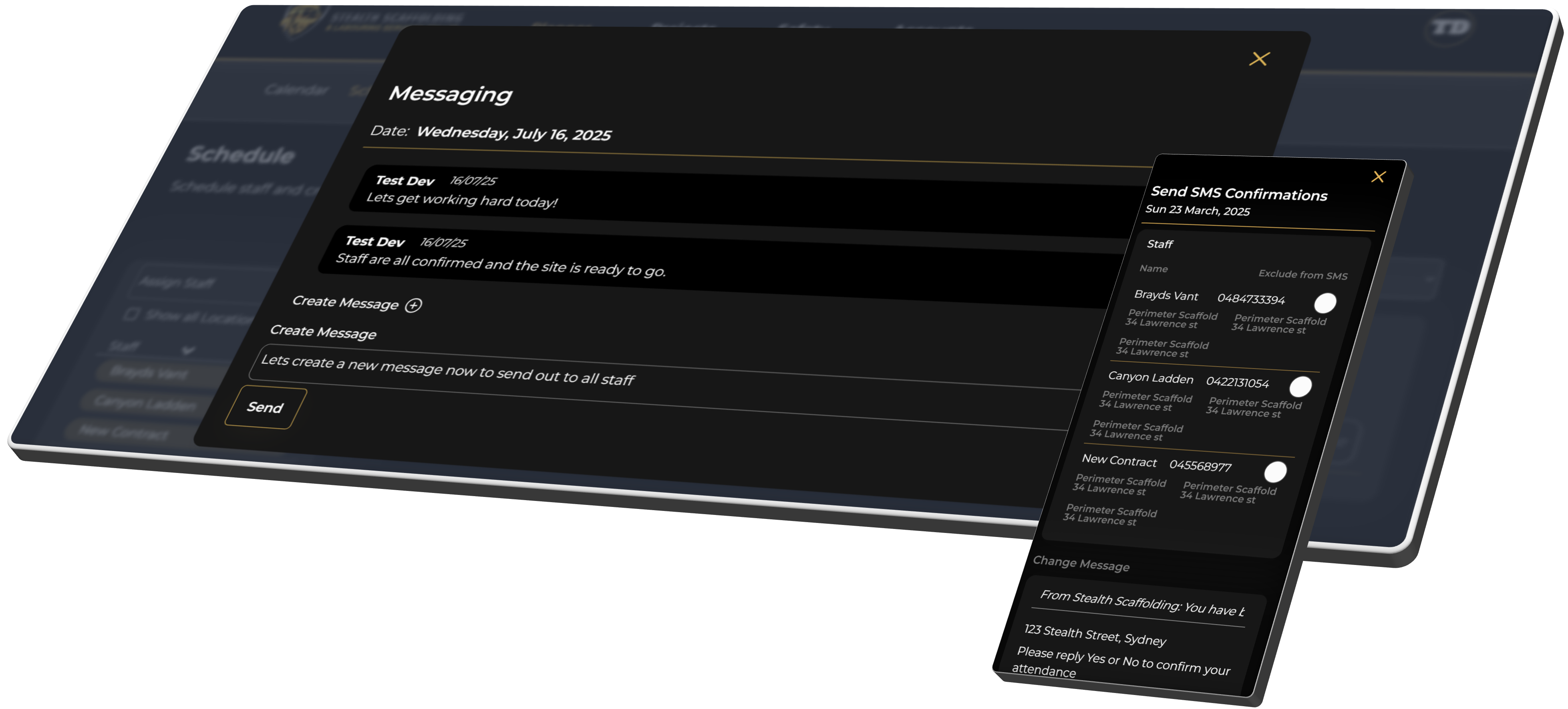 A woman using Custom Software