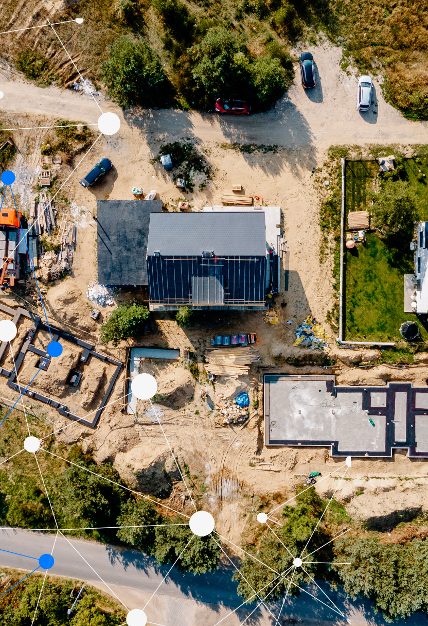 Aerial view showing site intelligence from TraceAir