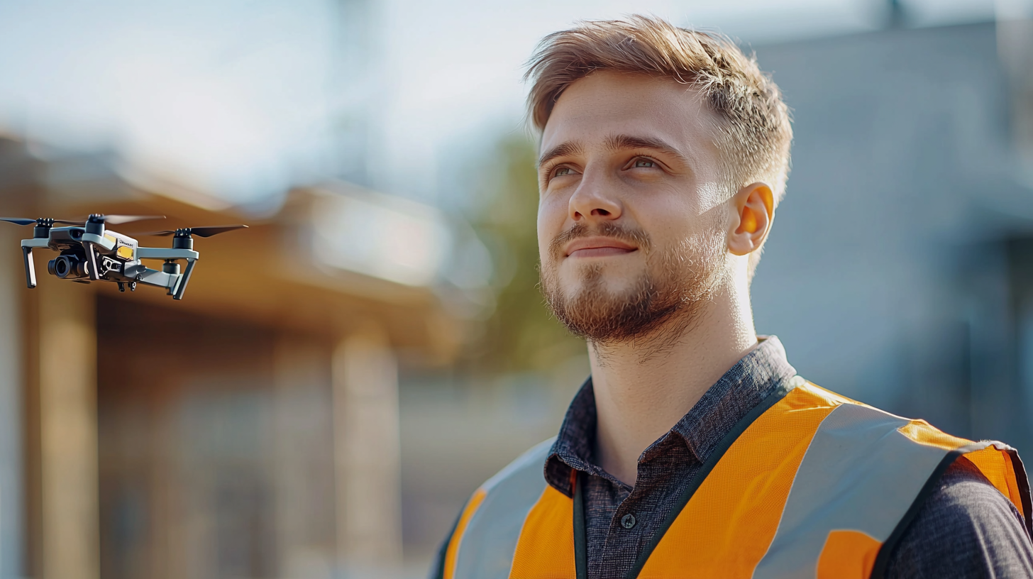 Drone pilot in the field