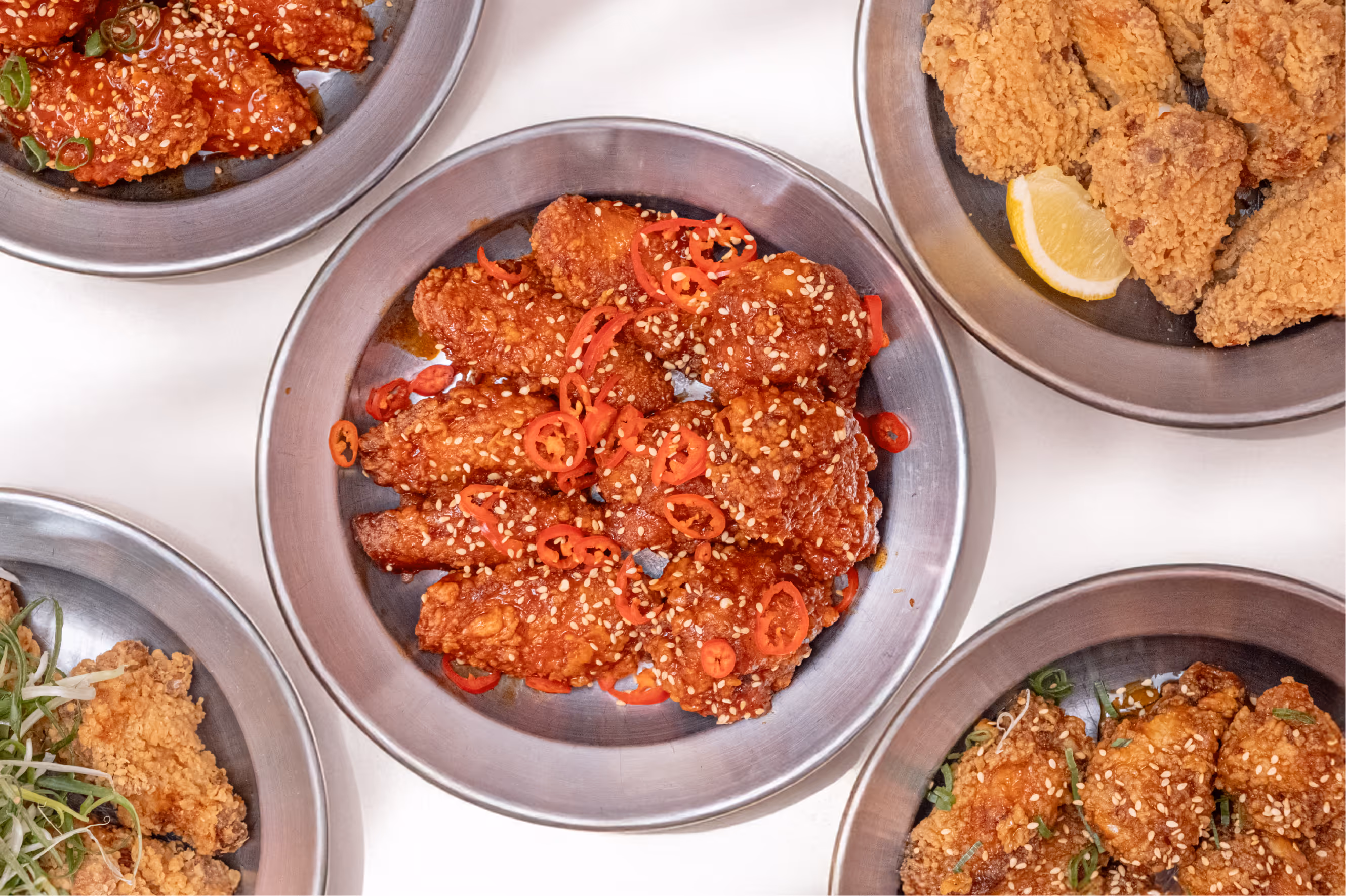 Different Chicken Wings Styles of Won Chickin in Hamburg