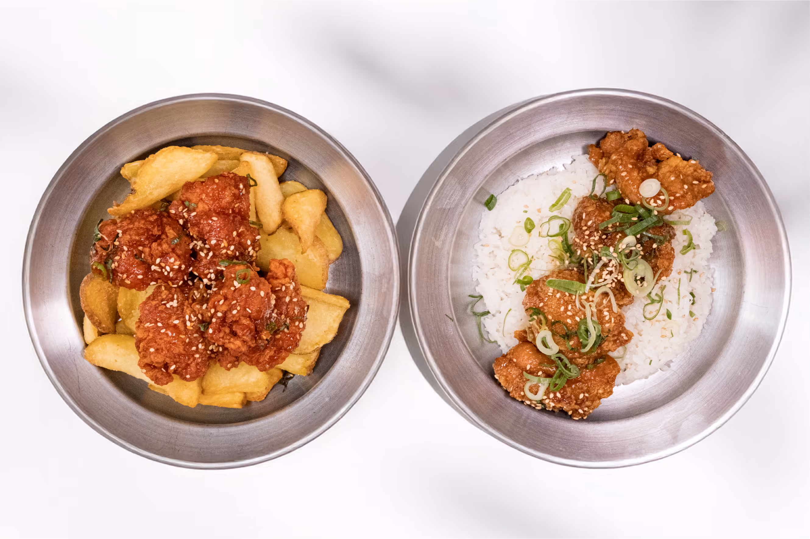 The Combo dish from authentic Korean Restaurant Won Chickin in Hamburg.