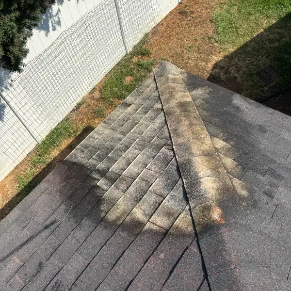 Shingles damaged from storm