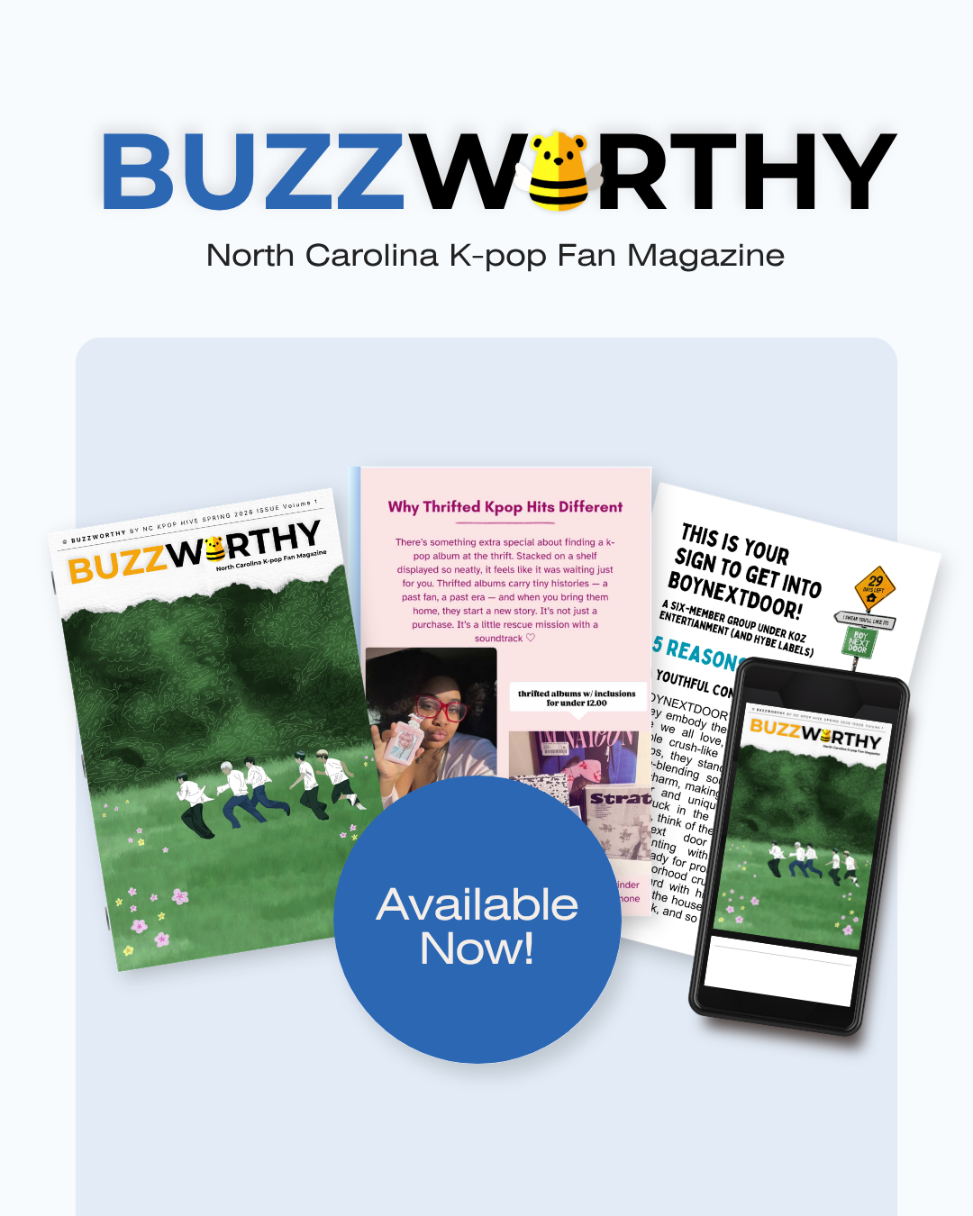 buzzworthy magazine digital and print mockups