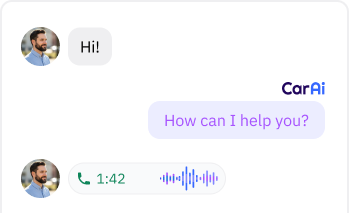 Chat conversation from CarAi
