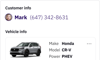 Customers information and their vehicle