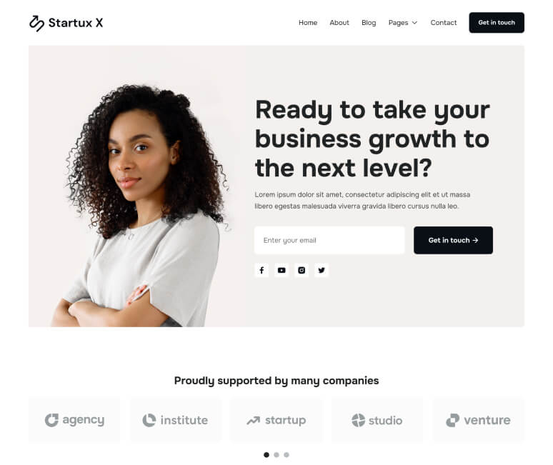 Home V2 - Startux X Webflow Template