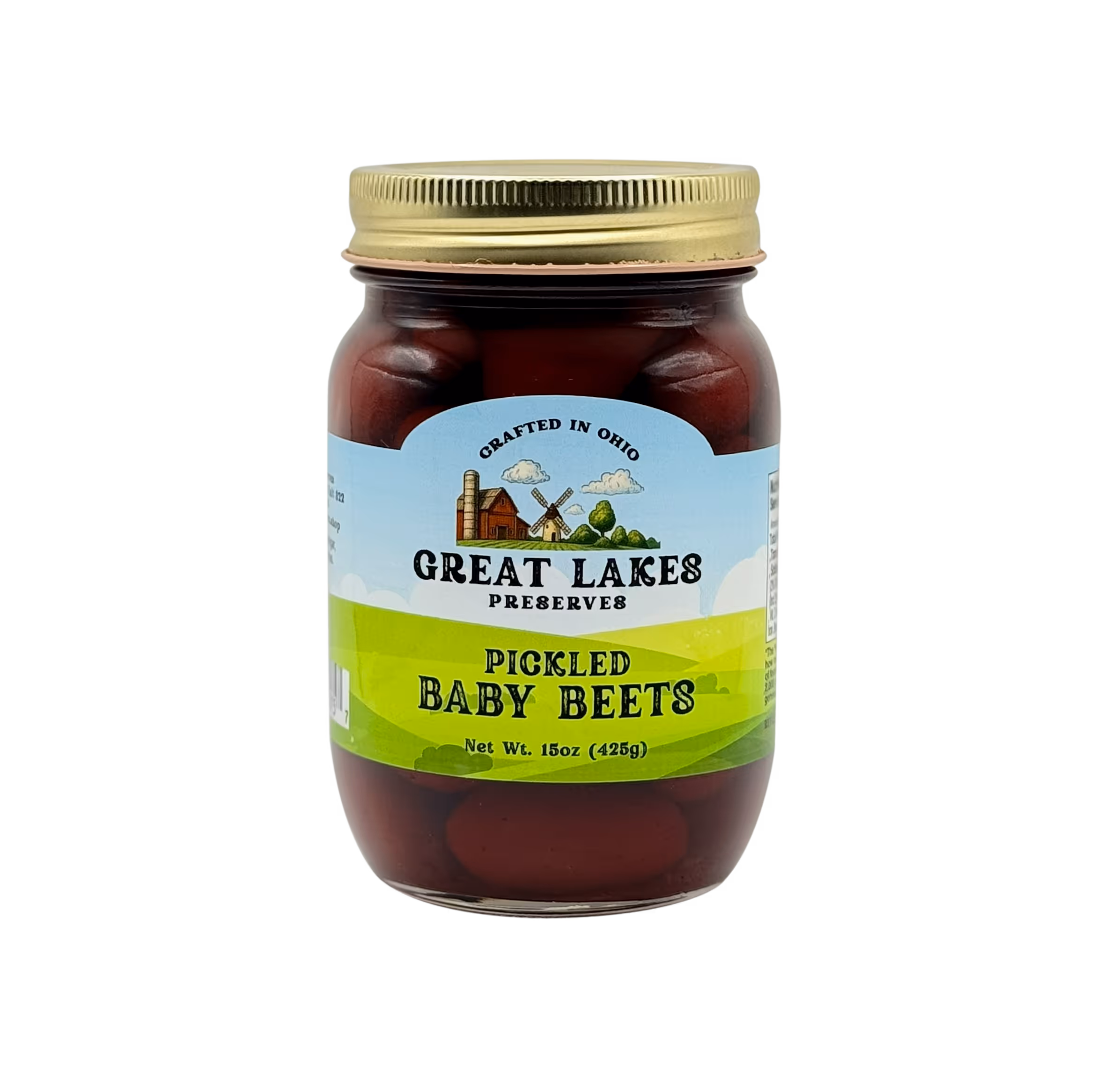Great Lakes Preserves pickled baby beets jar