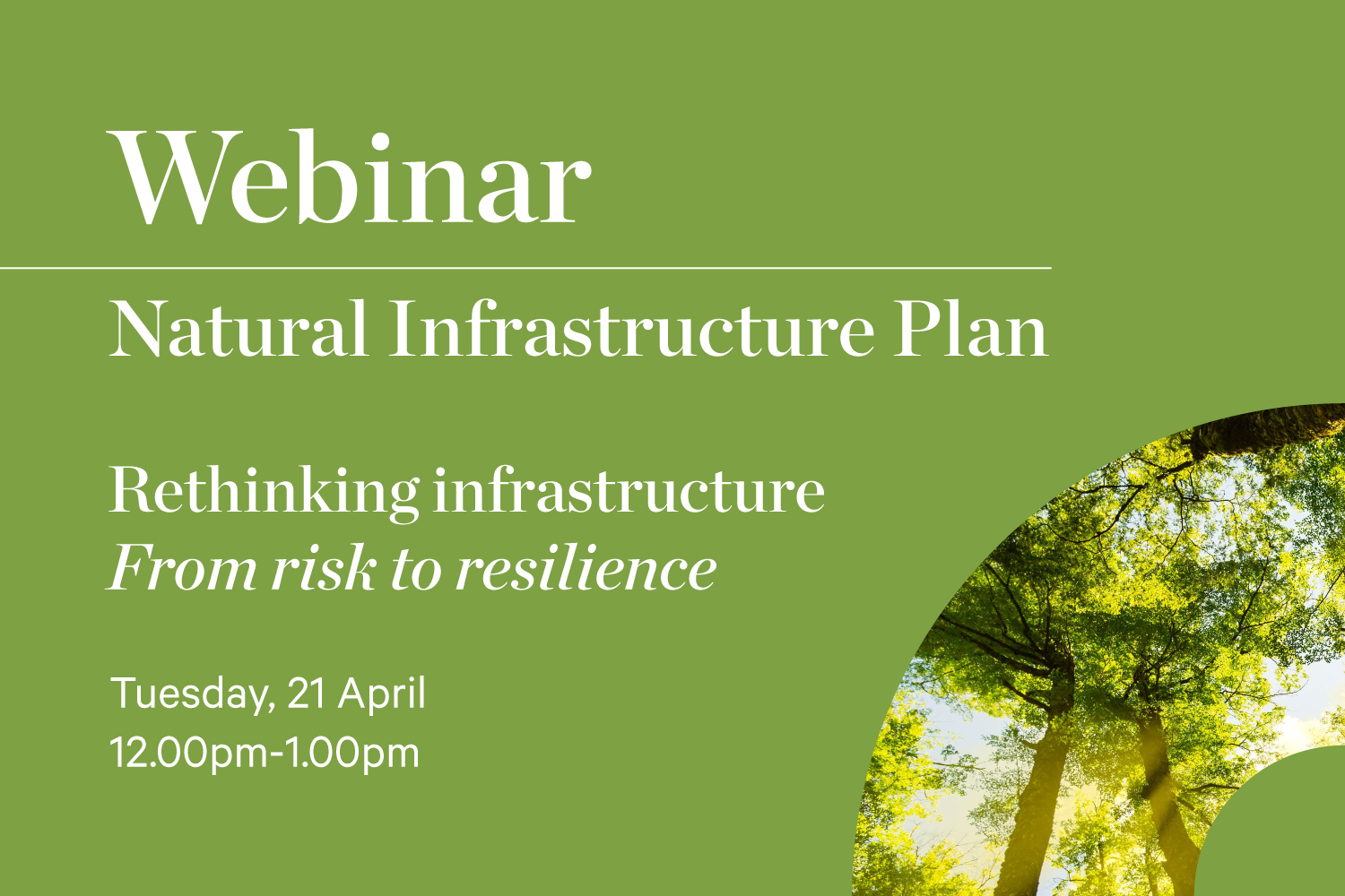 Natural Infrastructure Plan - Rethinking Infrastructure: From Risk to Resilience