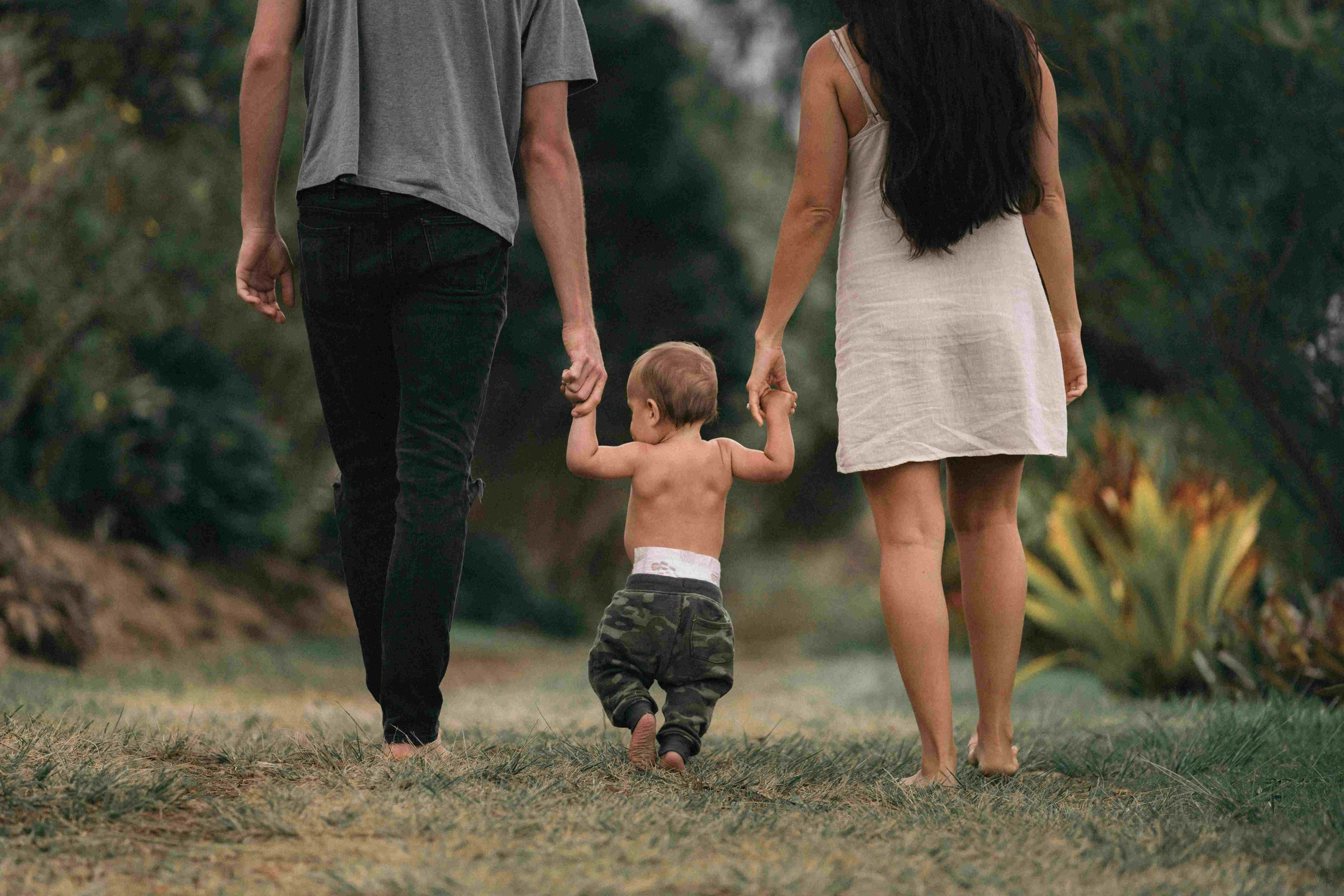 Three young boys on the beach