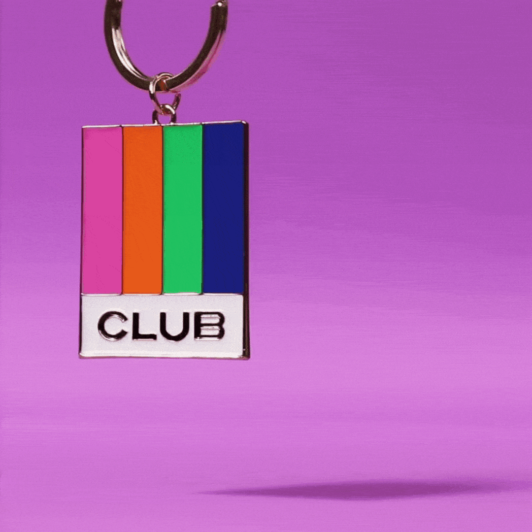 Club Keyring. Custom branded keyrings. Promotional Keyrings.