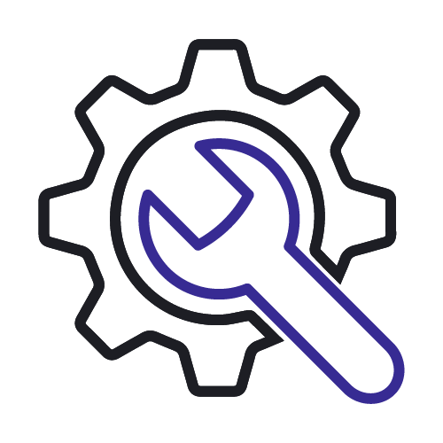 Wrench and cog icon
