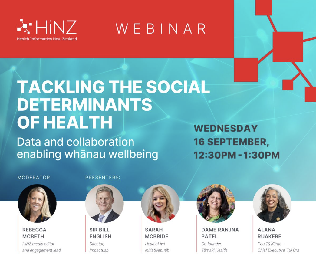 Webinar: HiNZ - Tackling the social determinants of health