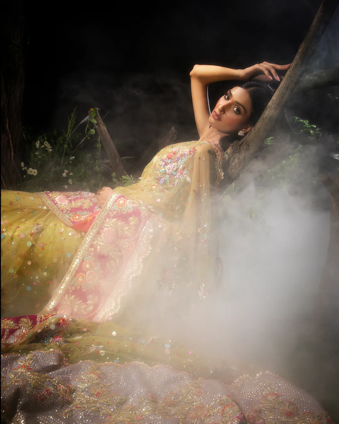 Nocturne 04 — Chartreuse in mist