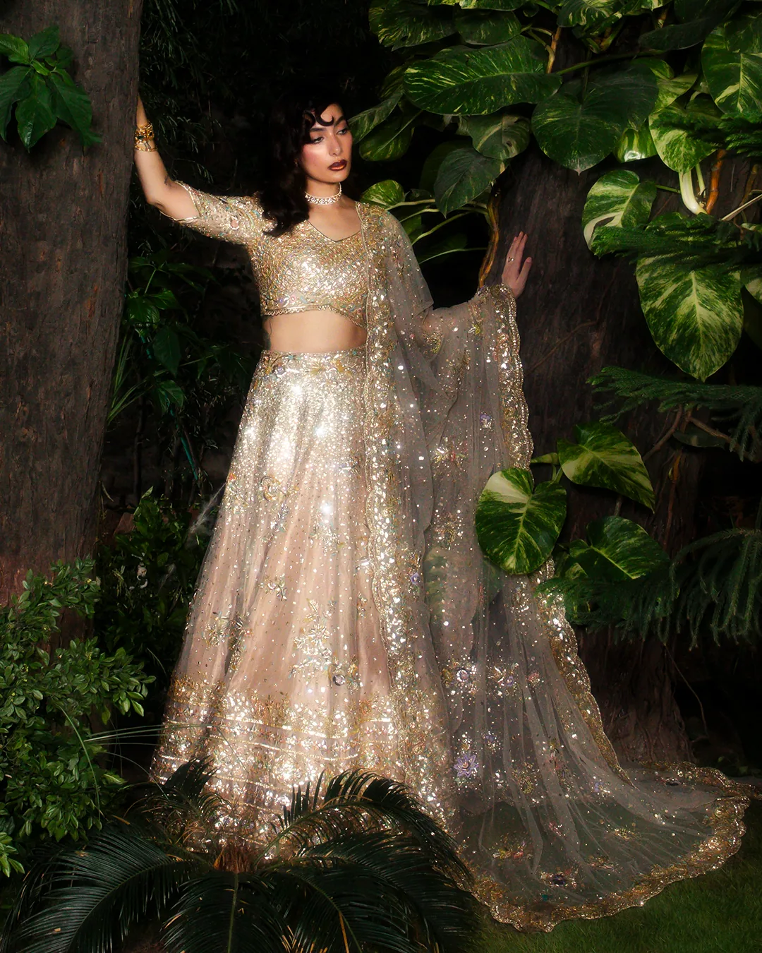 Nocturne 12 — Champagne lehenga