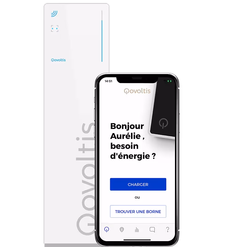 Borne et application Qovoltis