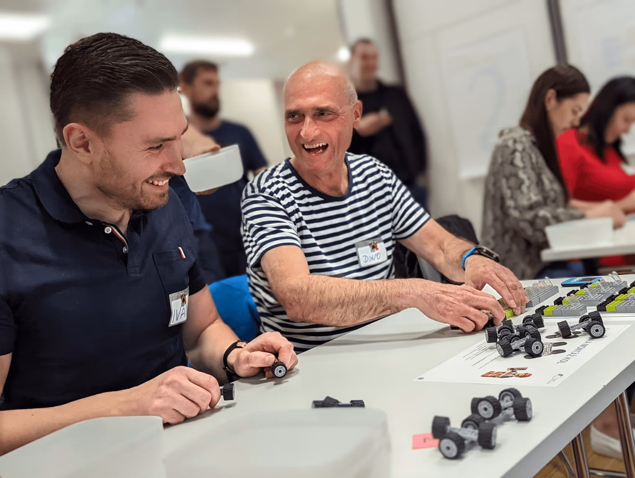 Foto z prožitkového workshopu Rainfellows - Lean Lego Game