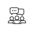 Ikona komunikace mezi lidmi