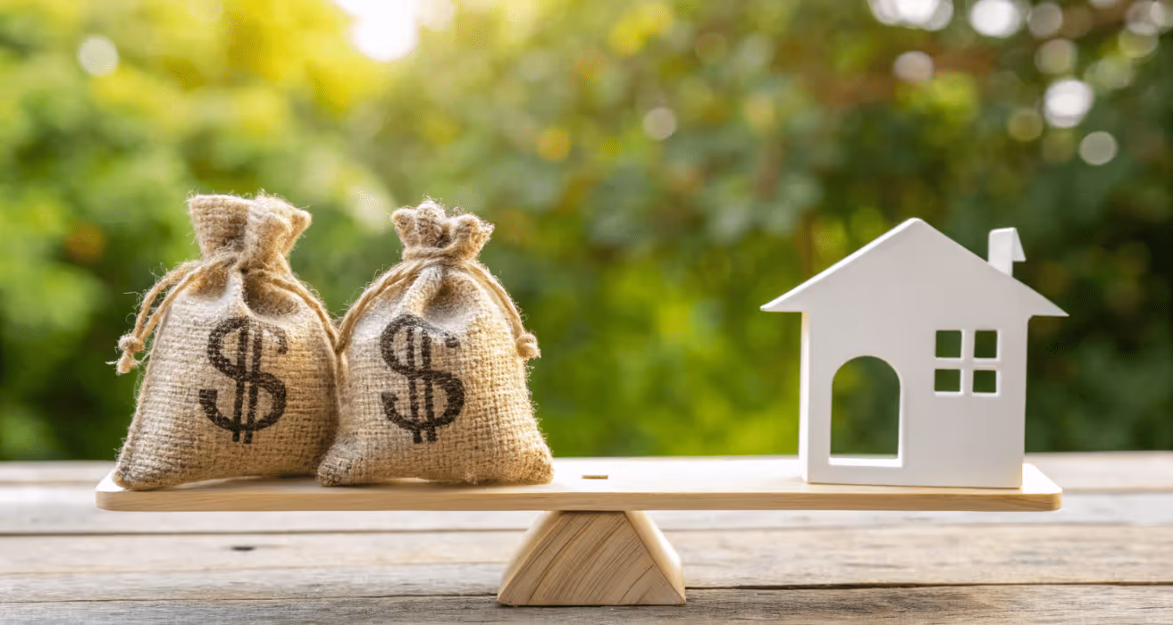Visualizing the difference between property encumbrances and liens, showing legal claims that can affect homebuying and ownership.