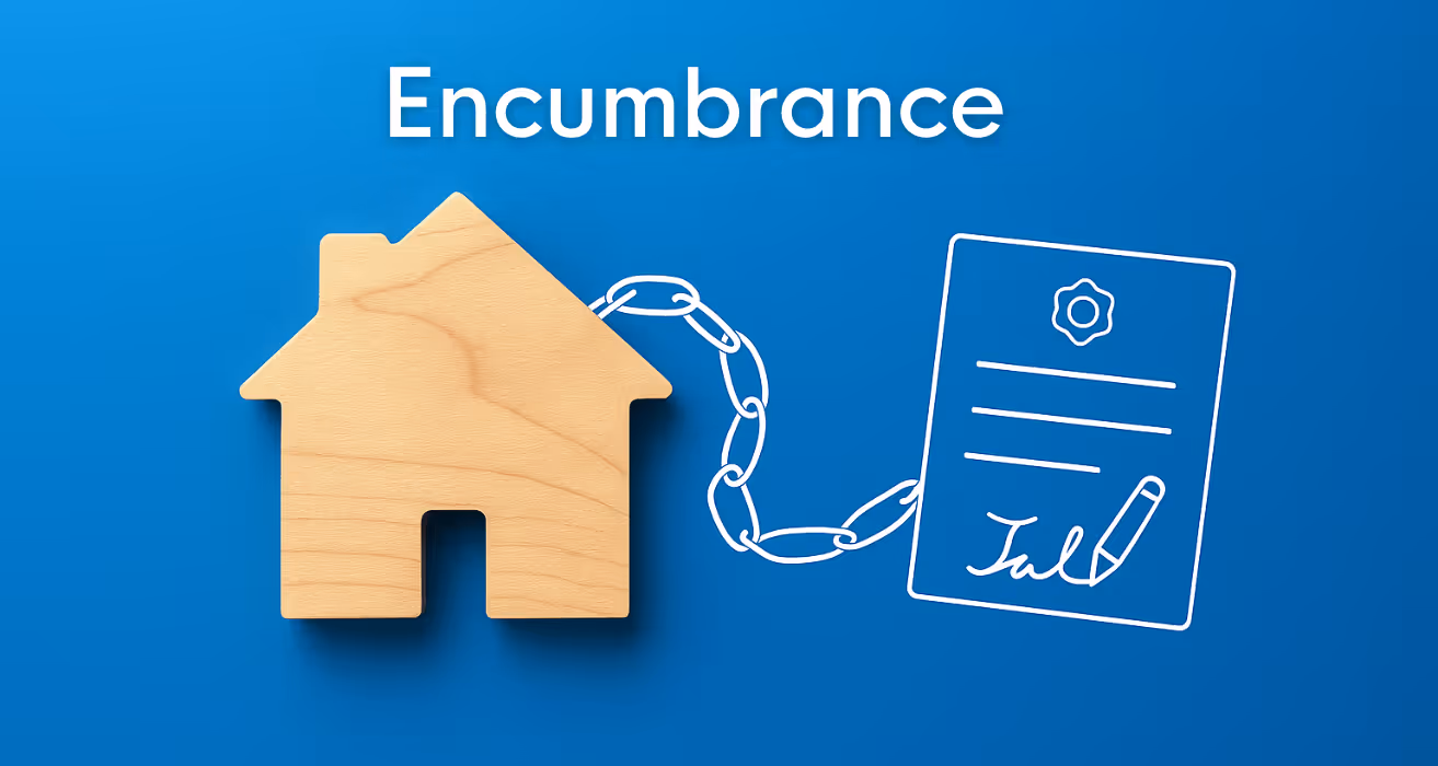Legal encumbrances such as liens and easements are being reviewed in property documents before ownership is transferred.