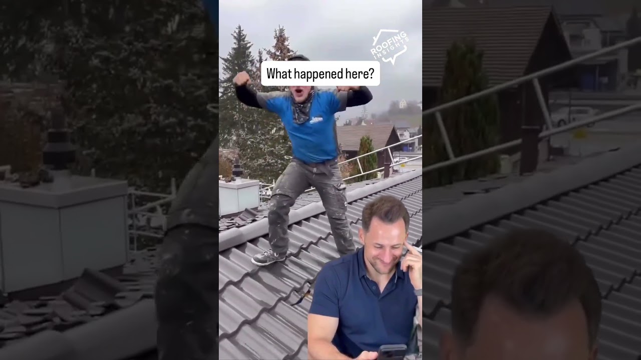 Why… why are you doing that? 🤦🏻‍♂️😂 #roof #roofing #roofingfails