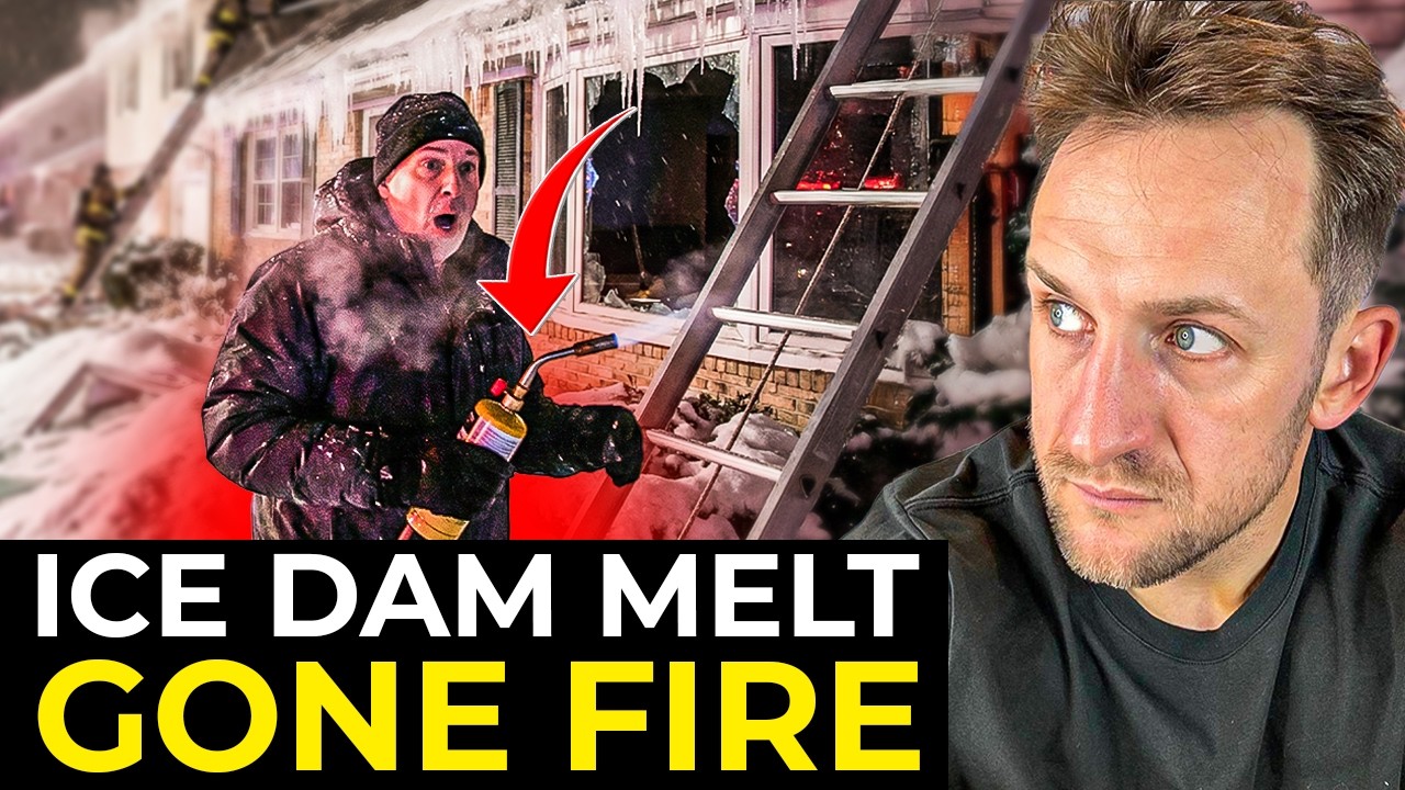 Blow Torch Sets Roof on Fire