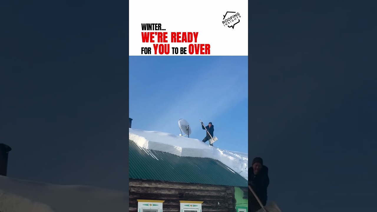Roofers be like: #winterroofing #rooferslife