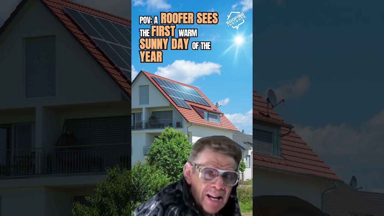 Roofers: “Alright, time to make the whole year’s money.” ☀️🔨💰#roofers #roofingmemes #roofinglife