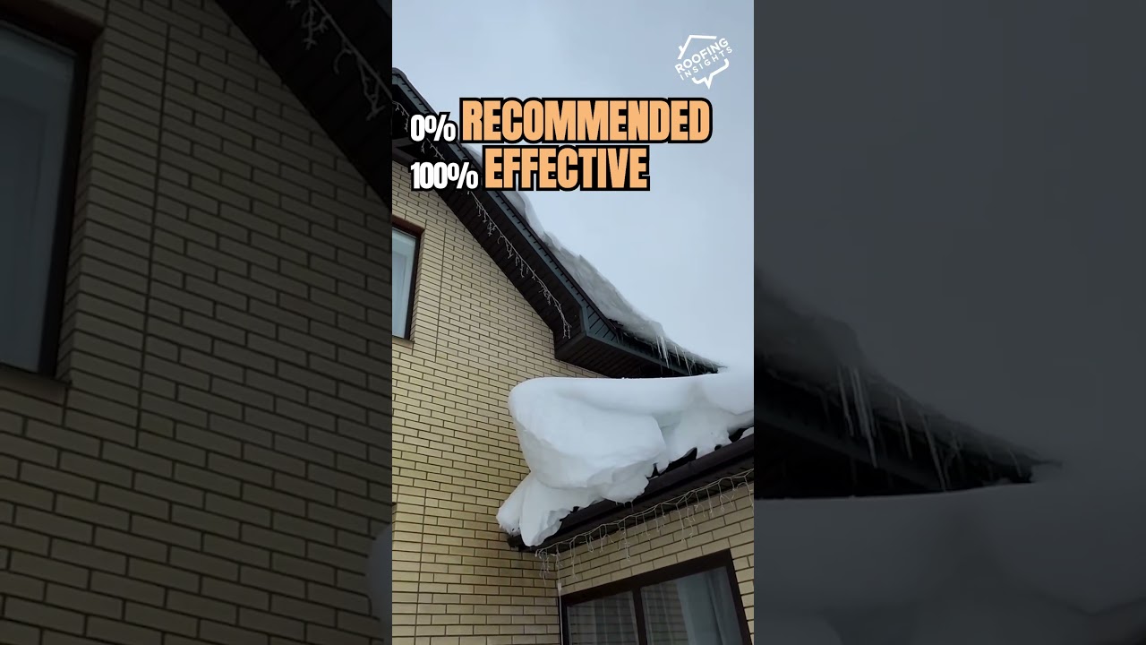 And here we go again… 😅#winterroofing #snowremoval #icedam