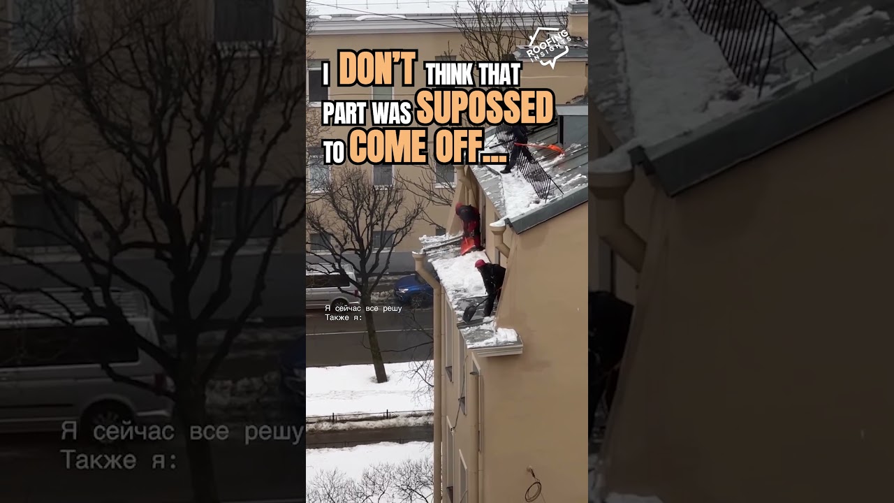 Plot twist: I didn't have it under control #icedam #winterfail #roofing
