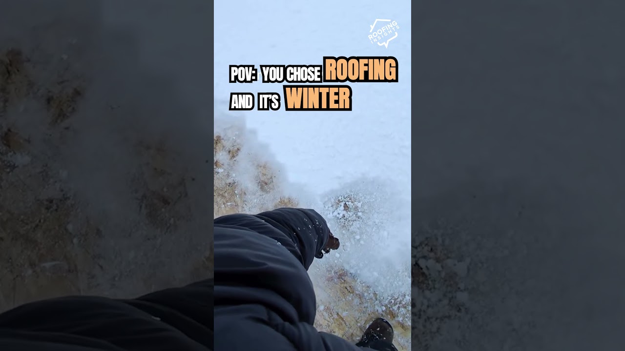 Winter is almost over roofers 🙌🏻❄️😅👋🏻#roofers #winterroofing #rooferslife
