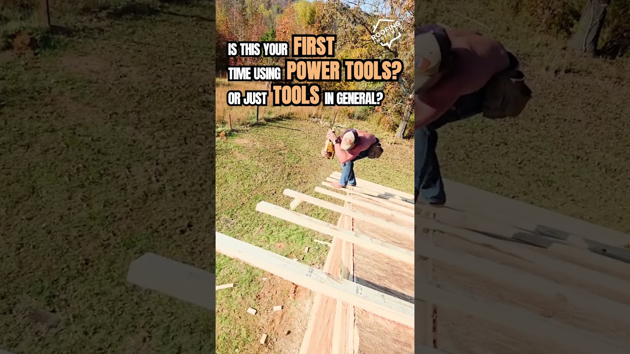 POV: You've never used a drill before #construction #tools #roofing