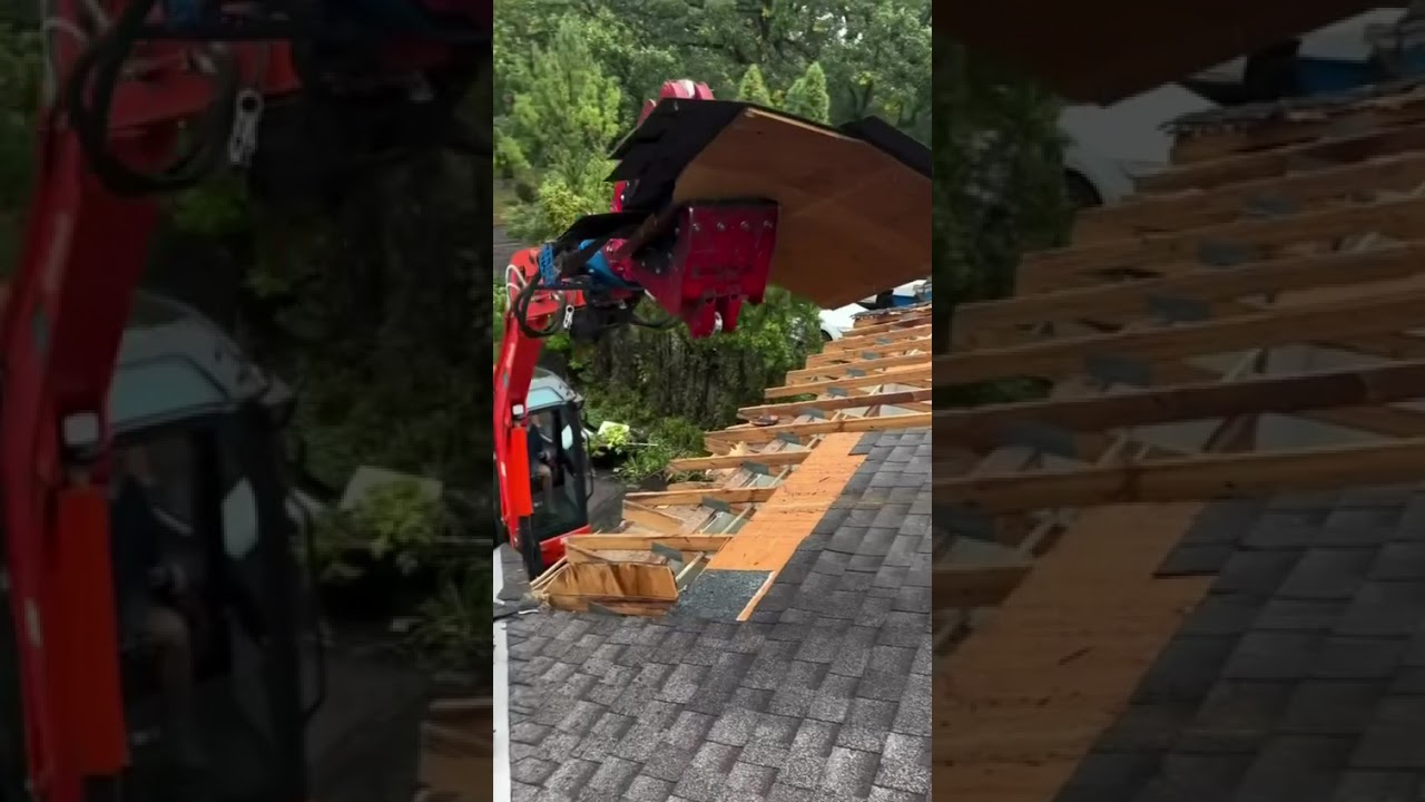 Would You Trust This Roof Removal Method? 😳