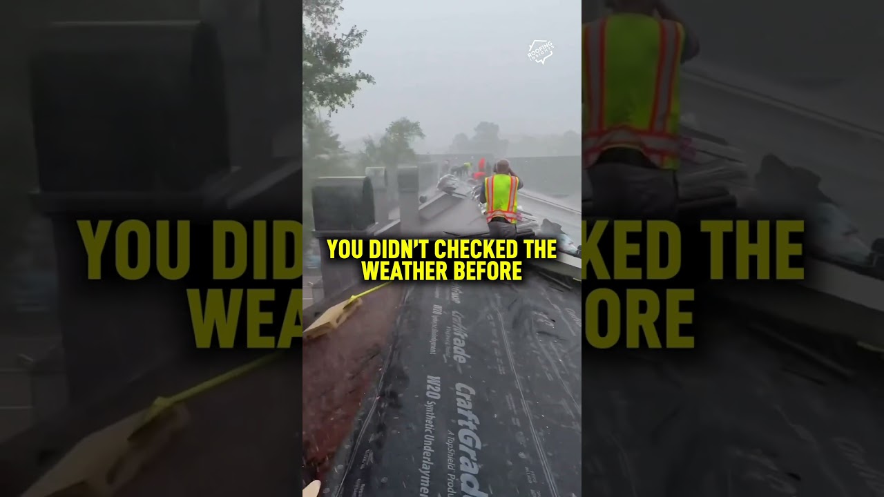 Guys… 🫠⛈️🏡 #roofingcrew #rooferlife