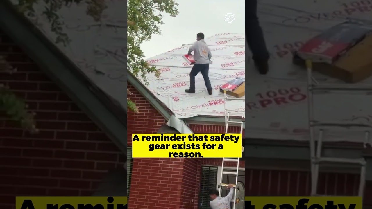 Stay safe out there, roofers, we need you back on the ground in one piece #roofingsafety