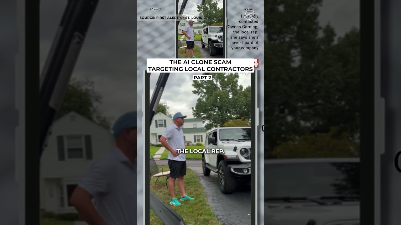 Fake Roofing Websites Made By AI #AIscam #construction #smallbusiness