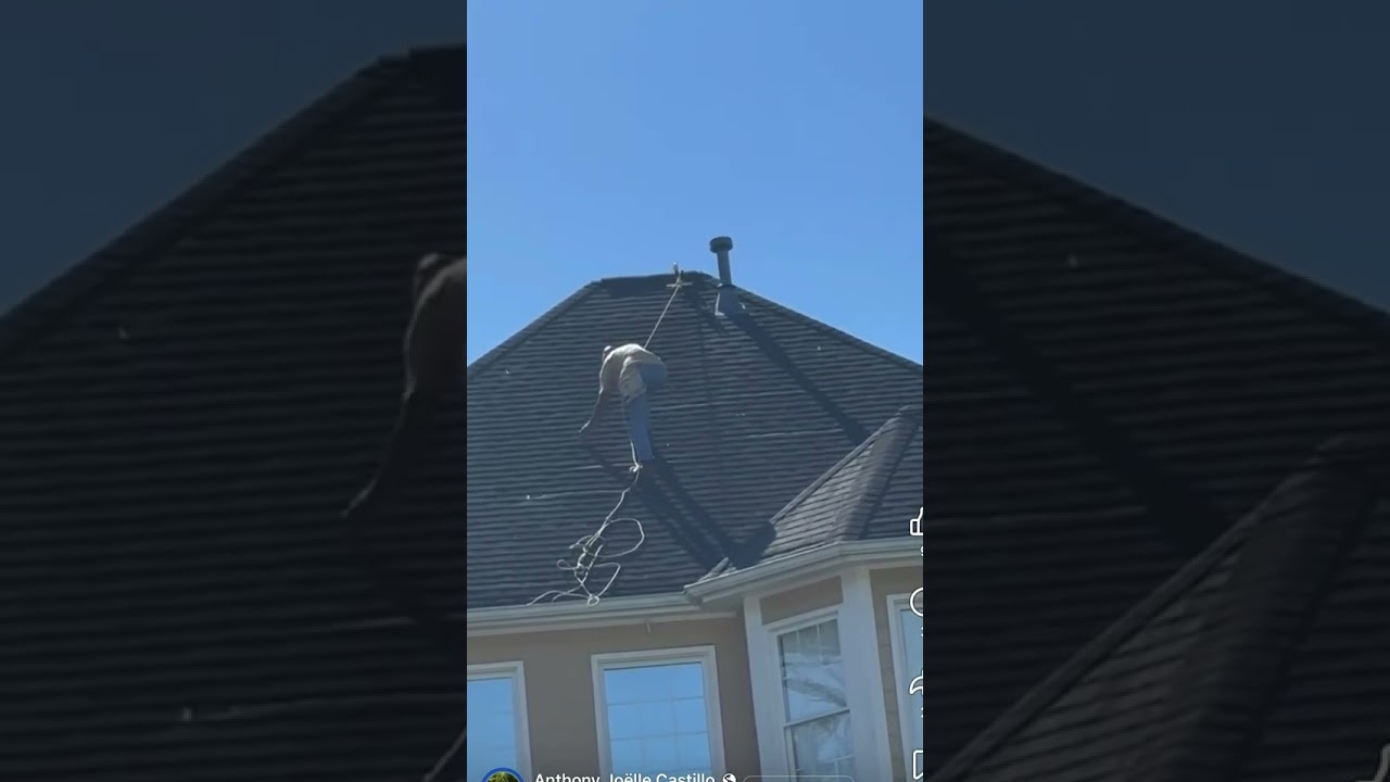 Roofer CAUGHT damaging shingles to Fake roof damage in Georgia today